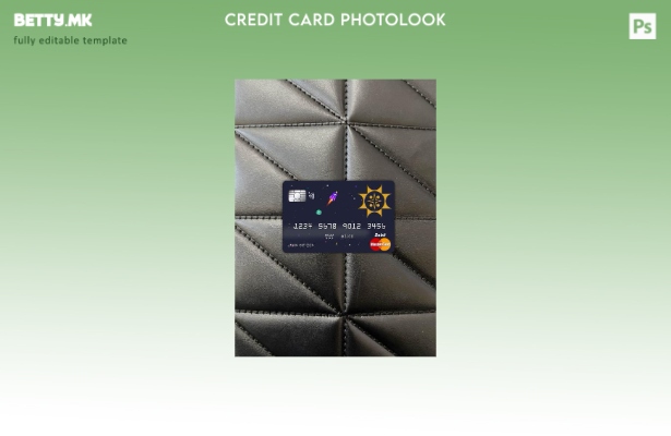 модерен стил Бангладеш Sonali Bank мастер карта photolook предниот шаблон